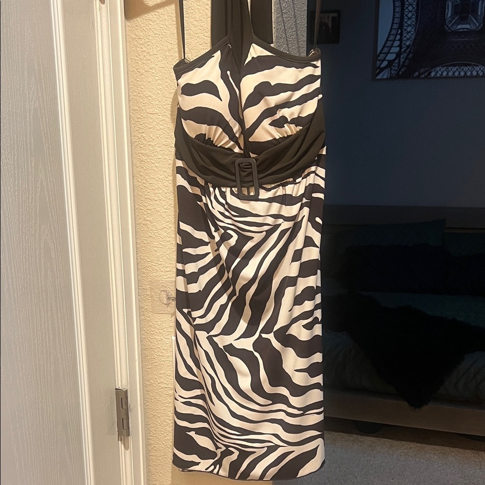 Stylish Zebra Print Dress